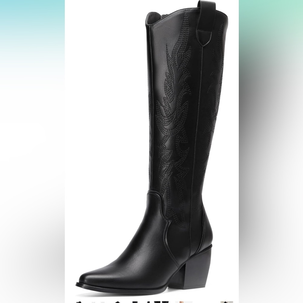DREAM PAIRS Womens Cowboy Boots. - Picture 5 of 7